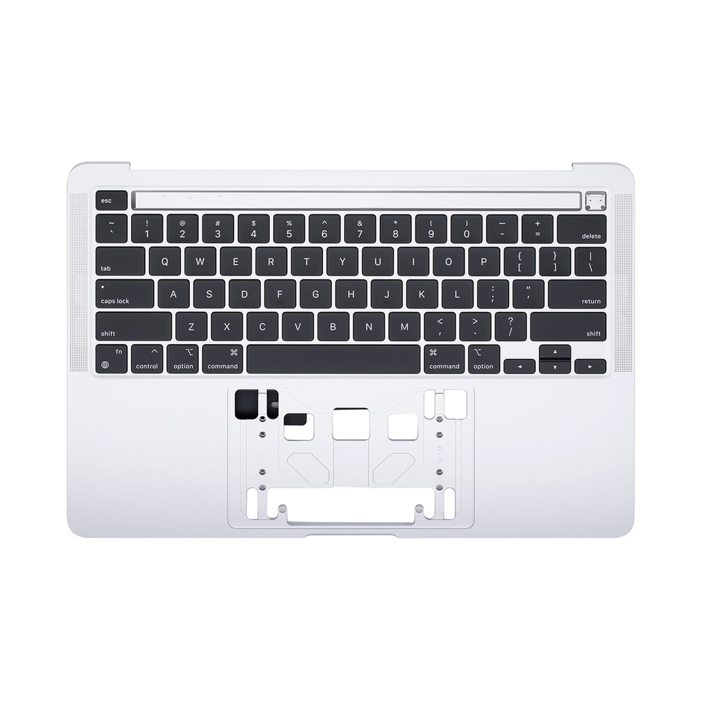 Carcasa superior plateada con teclado para MacBook Pro 13" M1 A2338 (finales de 2020)