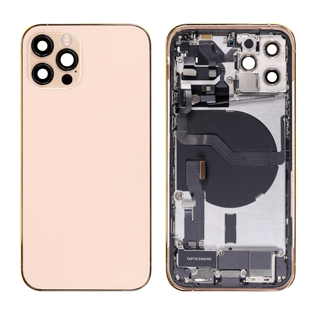 Repuesto de Carcasa Trasera para iPhone 12 Pro - Ensamblaje Completo - Dorado