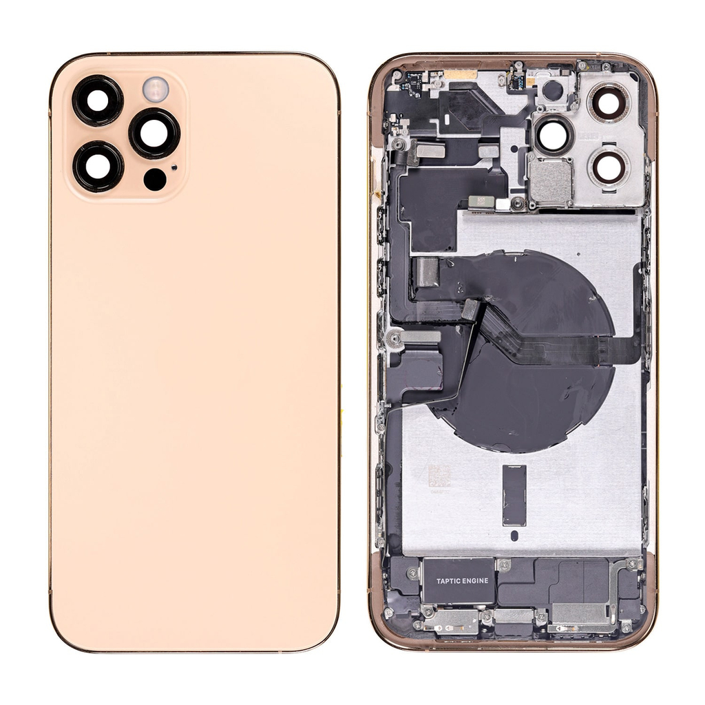 Back Screen Replacement for iPhone 12 Pro Max - Complete Assembly - Gold