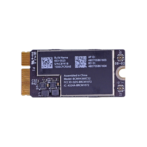 Tarjeta WiFi/Bluetooth #BCM94360CS2 para MacBook Air A1465 A1466 (Finales de 2013, Mediados de 2017)