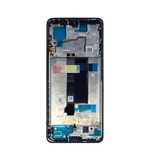 Full Screen with Frame Xiaomi Redmi Note 13 Pro 5G, Poco X6 - Black - INCELL Quality