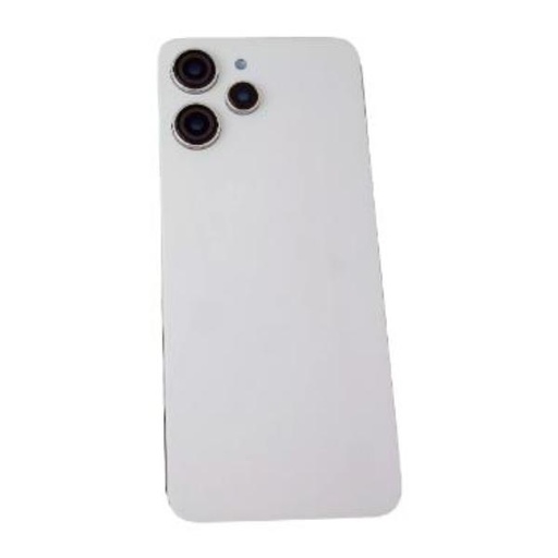 Tapa Trasera de Bateria para Xiaomi Redmi 12 4G - Plata - Con Lente
