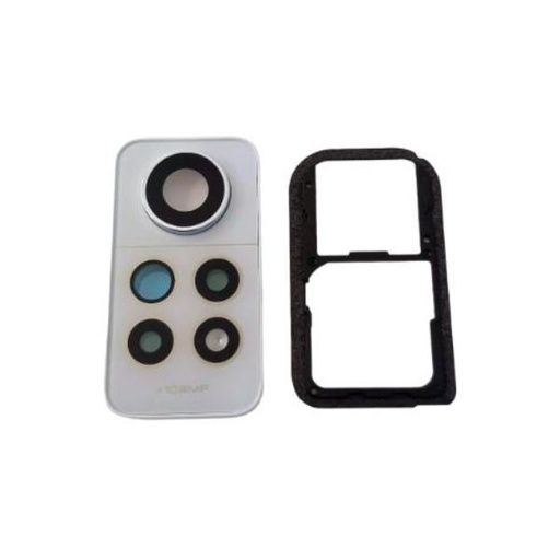Rear Camera Trim and Lens for Xiaomi Redmi Note 12 Pro 4G - White