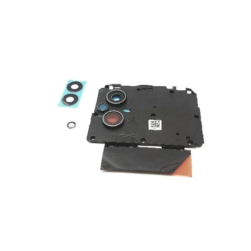 Embellecedor y Lente de Camara Trasera para Xiaomi Poco M4 5G 22041219PG - Negra