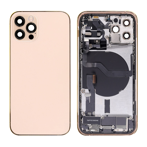 Repuesto de Carcasa Trasera para iPhone 12 Pro - Ensamblaje Completo - Dorado