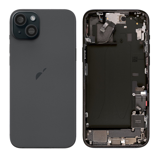 Reemplazo de Cubierta Trasera Completa para iPhone 15 Plus - Negro