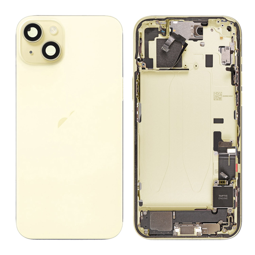 Repuesto para Cubierta Trasera iPhone 15 Plus - Ensamblaje Completo - Amarillo