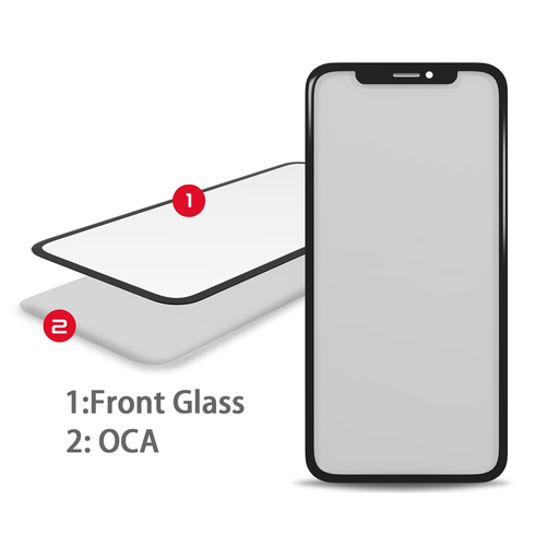 Replacement Front Glass for iPhone 13/13 Pro with OCA Pre-Installed